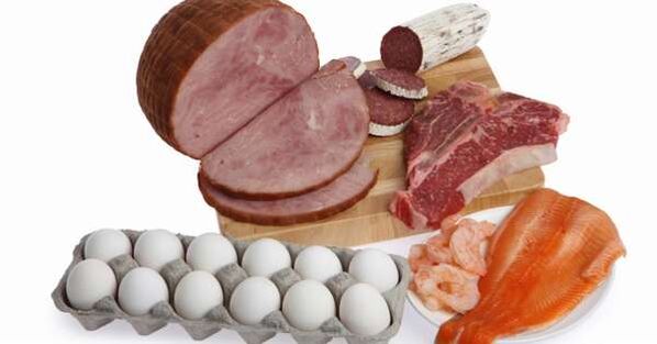 prodotti per il menù dietetico proteico