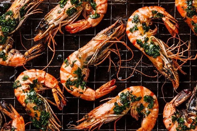gamberetti per la dieta chetogenica